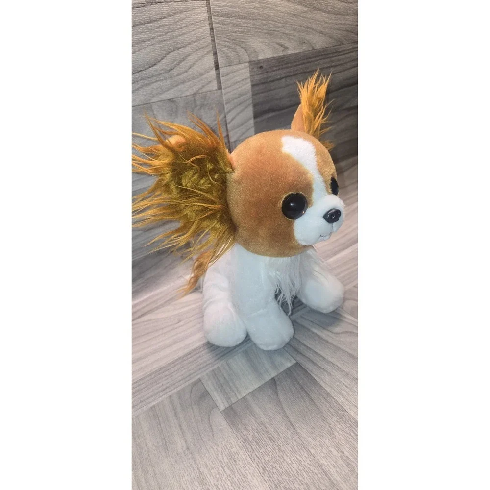 Ty Classic BARKS the Dog Buddy 10 in Plush Stuffed Animal Brown & White w/ tags